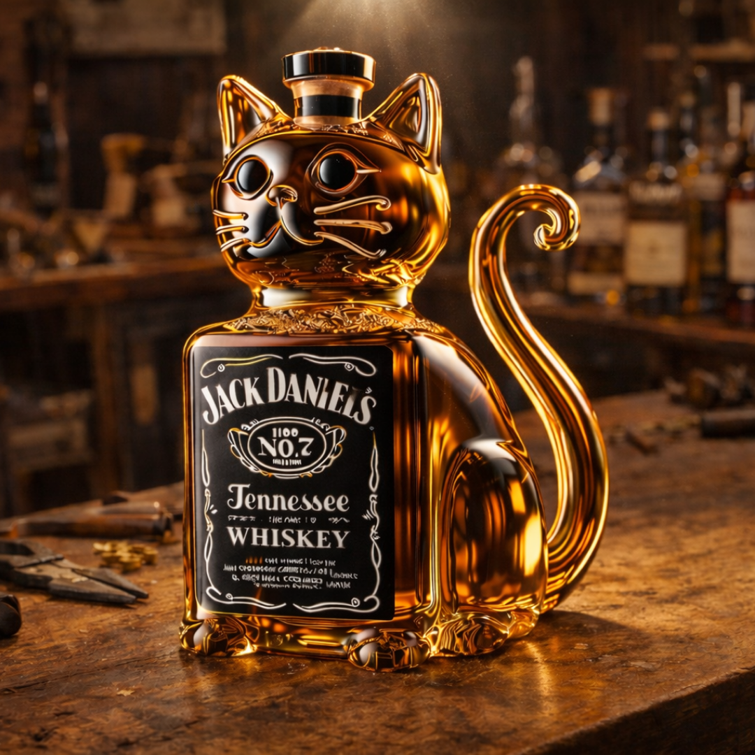 Whisky Bottle – Cat Edition