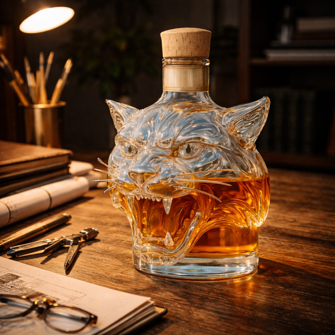 'Tiger' Whisky Decanter