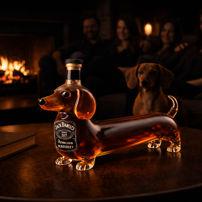 Jack Daniel's Whisky Bottle – Dachshund Edition