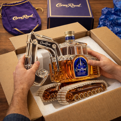 Whisky Bottle – Excavator Edition: The Essence of Strength