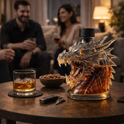 'Dragon' Whisky Bottle – Dragon Head Design