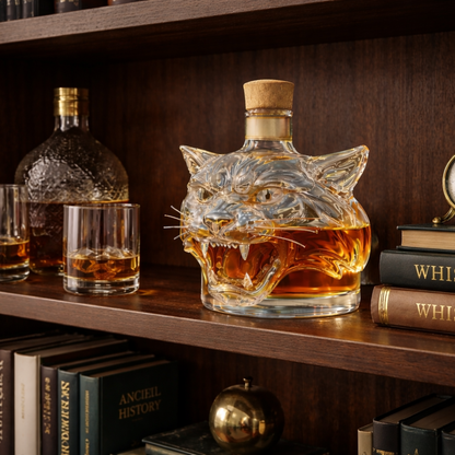 'Tiger' Whisky Decanter