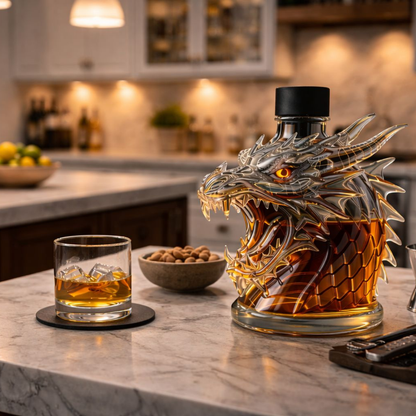 'Dragon' Whisky Bottle – Dragon Head Design