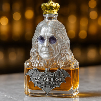 Immortalized in Glass – Whisky Decanter Honoring Ozzy Osbourne