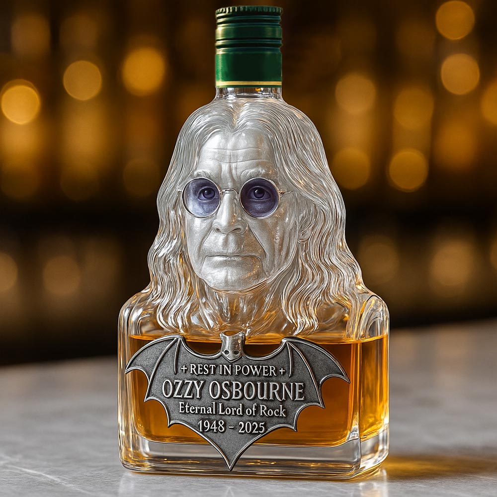 Immortalized in Glass – Whisky Decanter Honoring Ozzy Osbourne