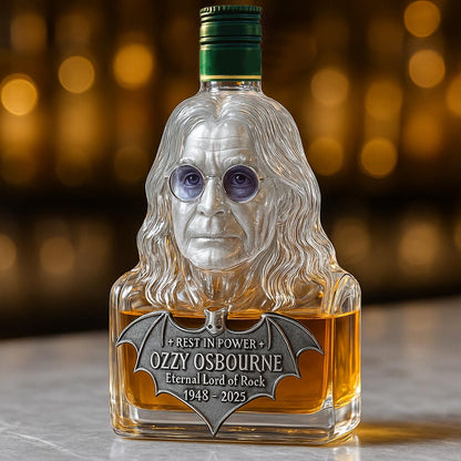 Immortalized in Glass – Whisky Decanter Honoring Ozzy Osbourne